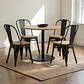 Comedor Redondo 4 Sillas Tolix negras – Mesa Tulip Nórdica - Miniatura 1