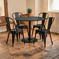 Comedor Redondo 4 Sillas Tolix negras – Mesa Tulip Nórdica - Miniatura 4