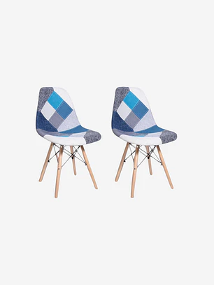 Pack 2 Sillas Patchwork