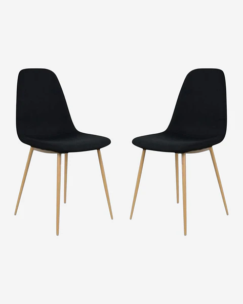 Pack 2 Sillas Scoop Wood