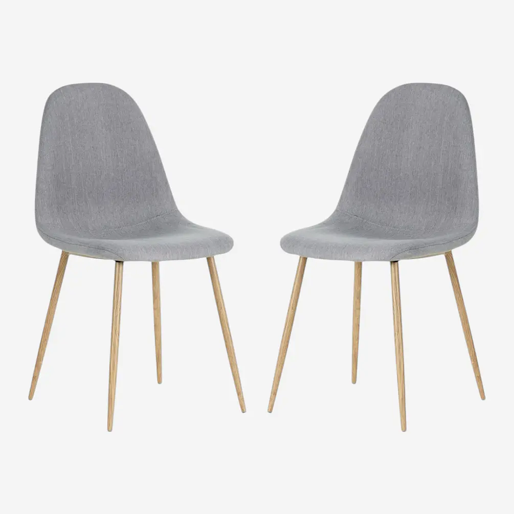 Pack 2 Sillas Scoop Wood 2