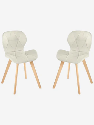 Pack 2 Sillas Radar Velvet