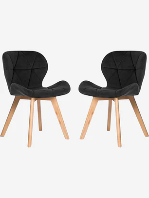 Pack 2 Sillas Radar Velvet