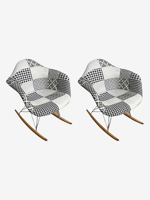 Pack 2 Sitiales Mecedoras Patchwork