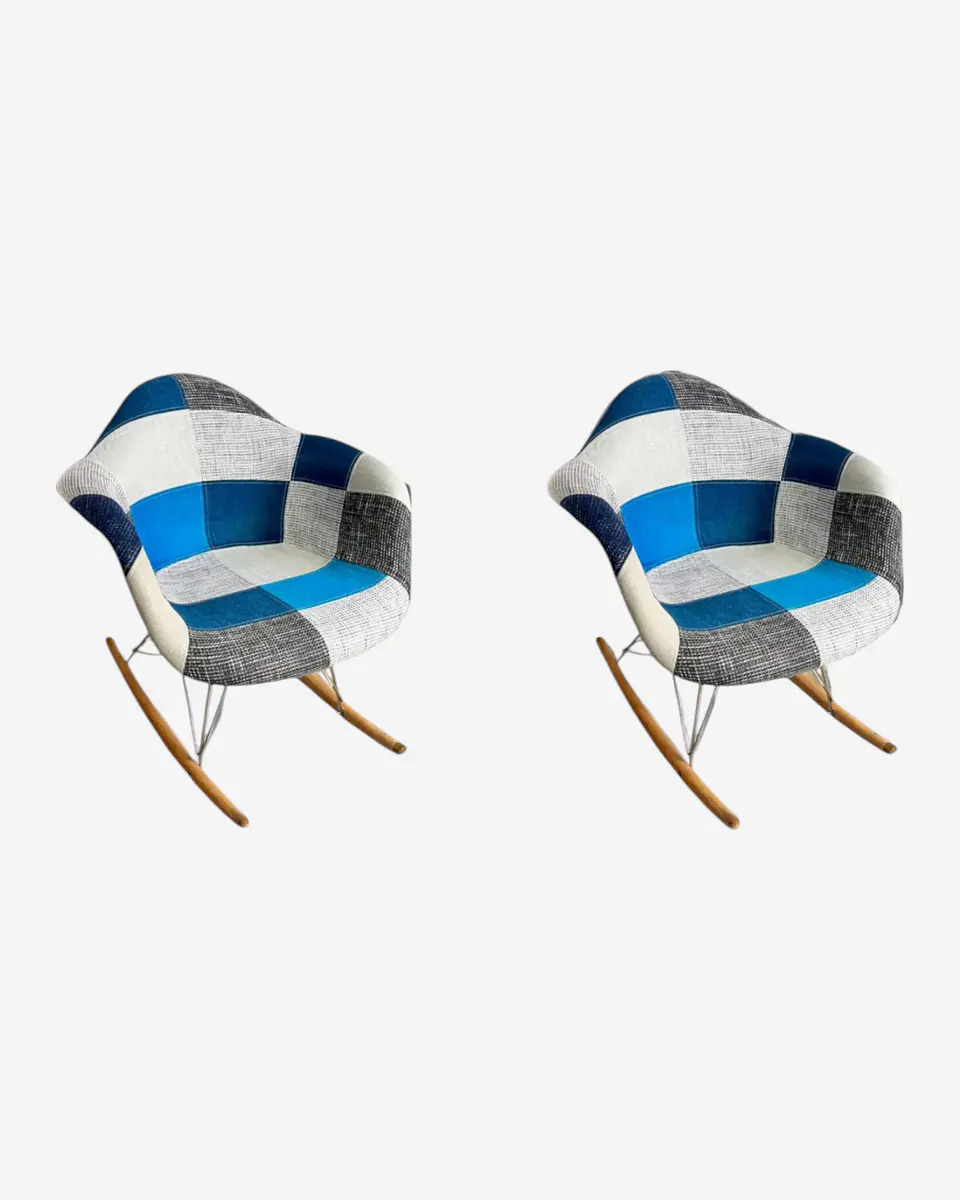 Pack 2 Sitiales Mecedoras Patchwork 3