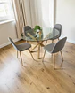 Comedor Redondo Vidrio Madrid con Sillas Scoop  - Miniatura 4