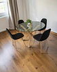 Comedor Redondo Vidrio Madrid con Sillas Scoop  - Miniatura 2
