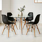Comedor Redondo Vidrio 4 Sillas Eames – Mesa Eames - Miniatura 8