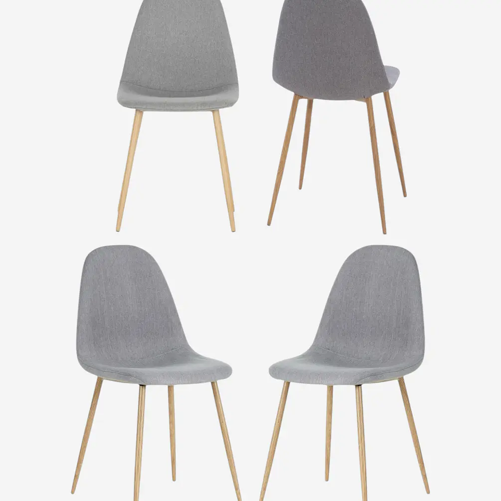 Pack 4 Silla Scoop Wood 3