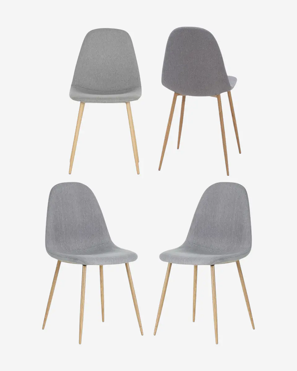 Pack 4 Silla Scoop Wood 3