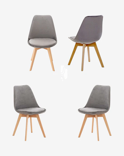 Pack 4 Silla Tulip Velvet