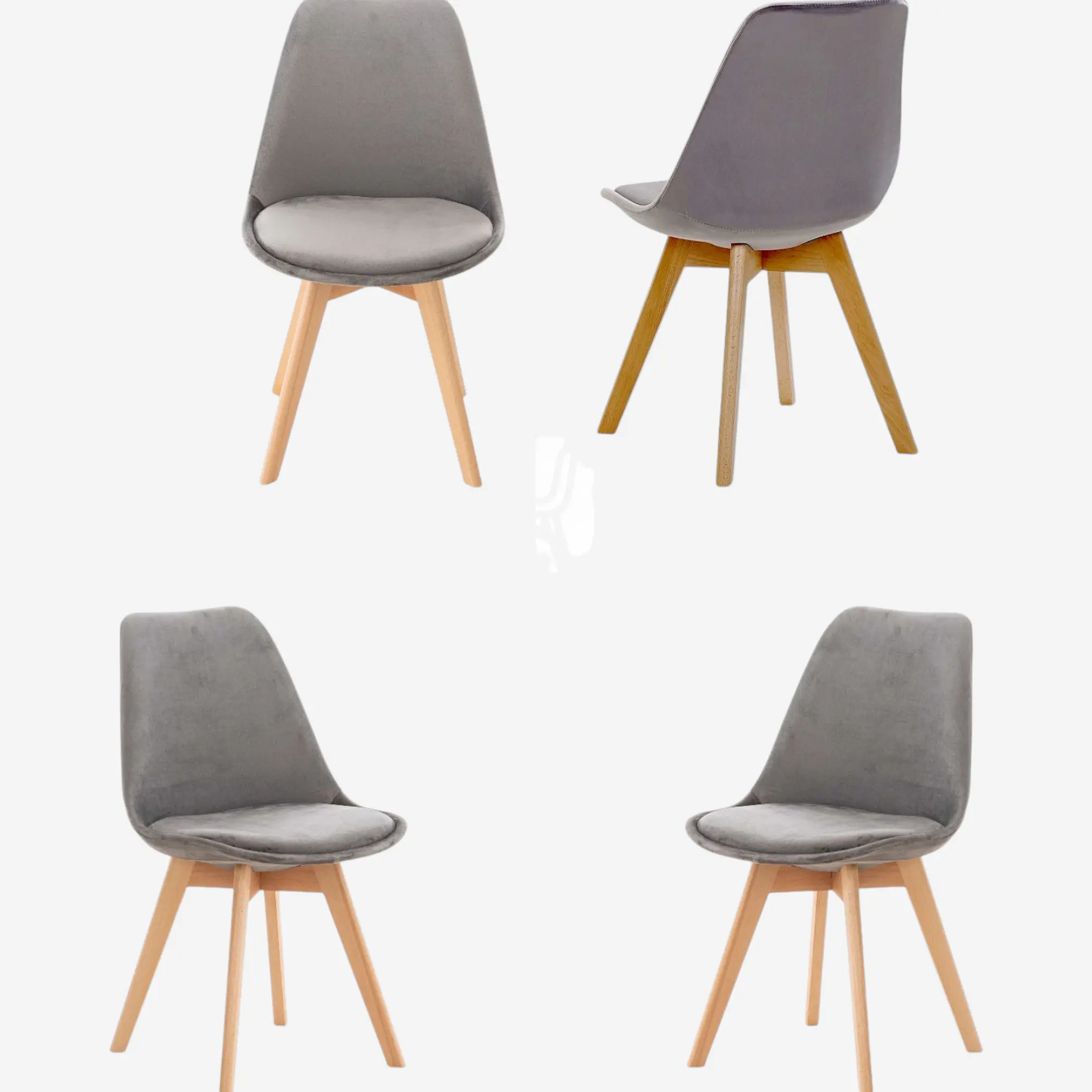 Pack 4 Silla Tulip Velvet 1