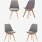 Pack 4 Silla Tulip Velvet - Miniatura 1