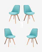 Pack 4 Silla Tulip Velvet - Miniatura 2