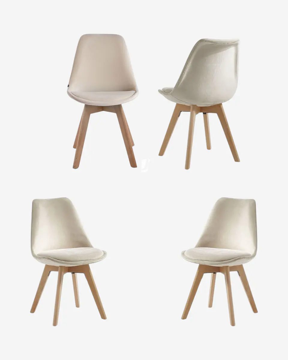 Pack 4 Silla Tulip Velvet 3