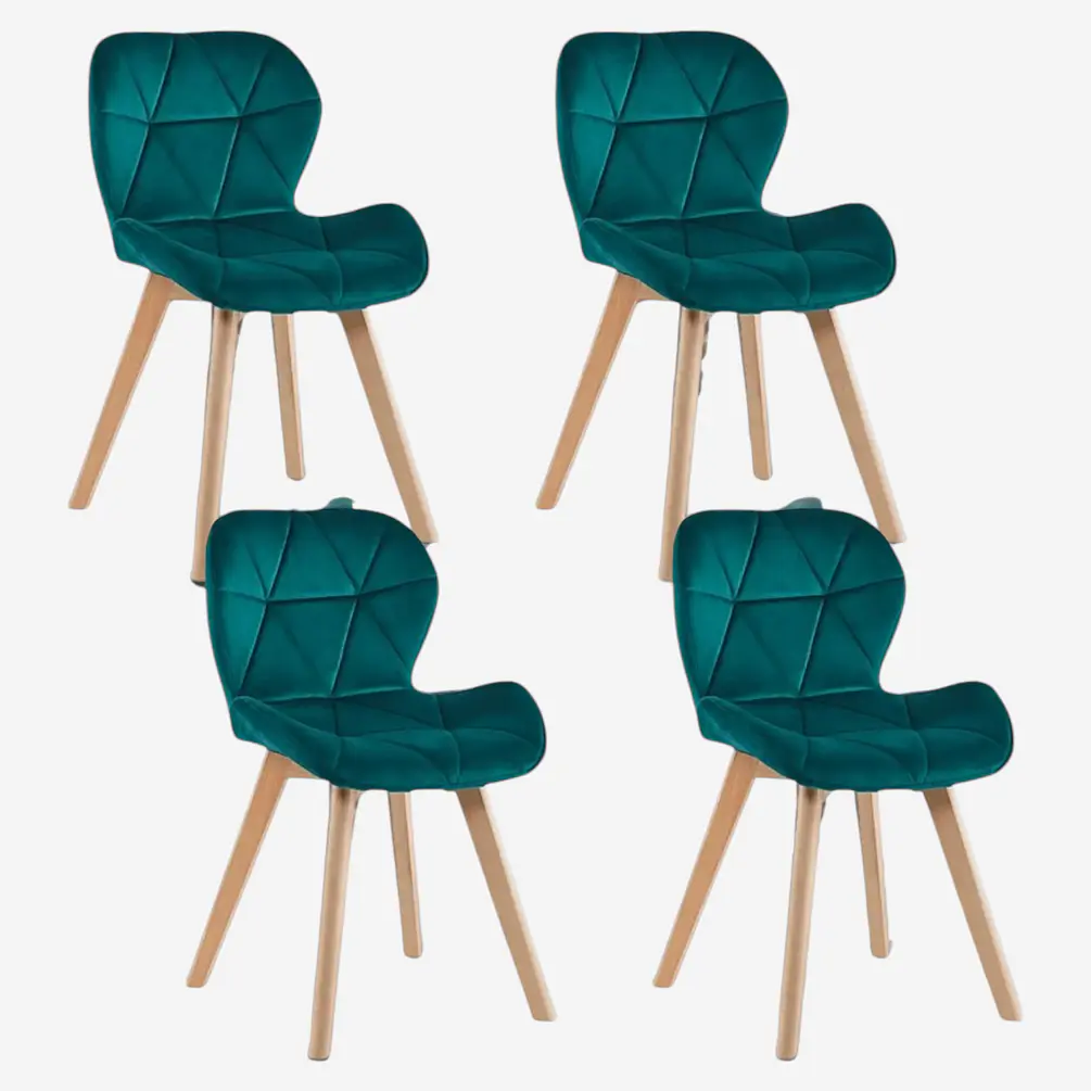 Pack 4 Sillas Radar Velvet 3