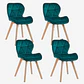 Pack 4 Sillas Radar Velvet - Miniatura 3