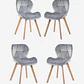 Pack 4 Sillas Radar Velvet - Miniatura 4