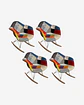 Pack 4 Sitiales Mecedoras Patchwork - Miniatura 3