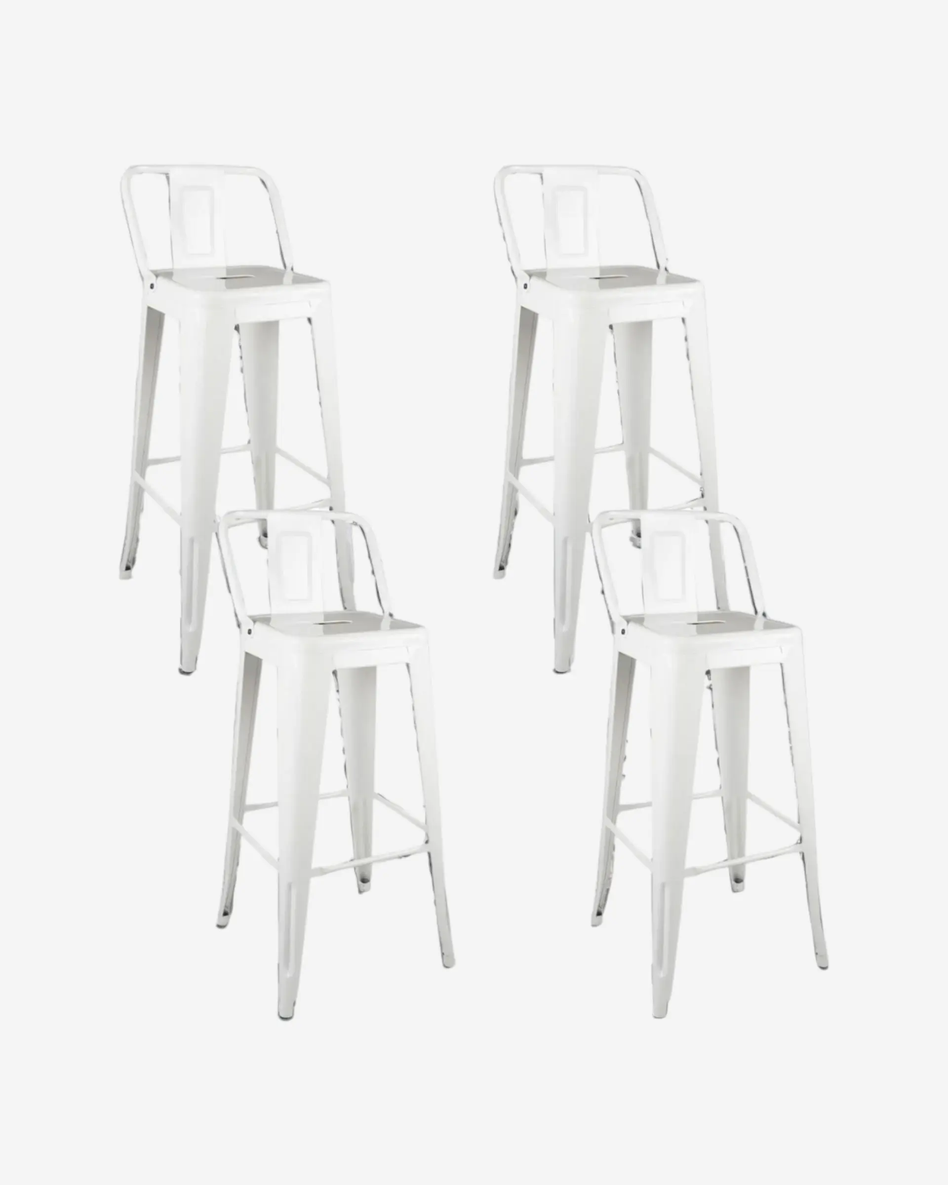 Pack 4 Taburetes Tolix 77 cm 1