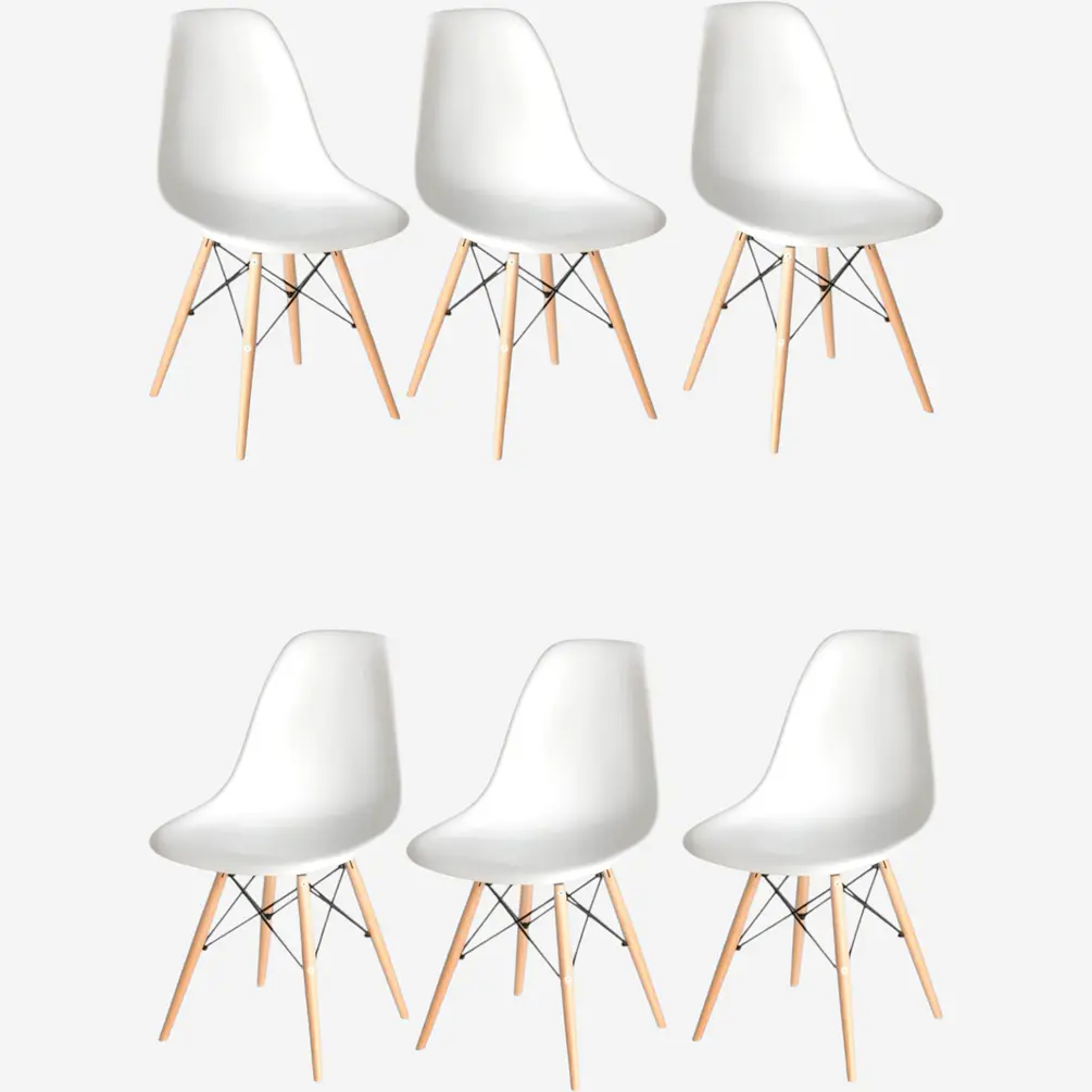 Pack 6 Sillas Eames 1