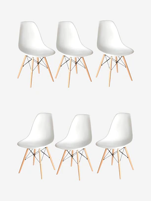 Pack 6 Sillas Eames