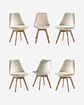 Pack 6 Silla Tulip Velvet - Miniatura 1