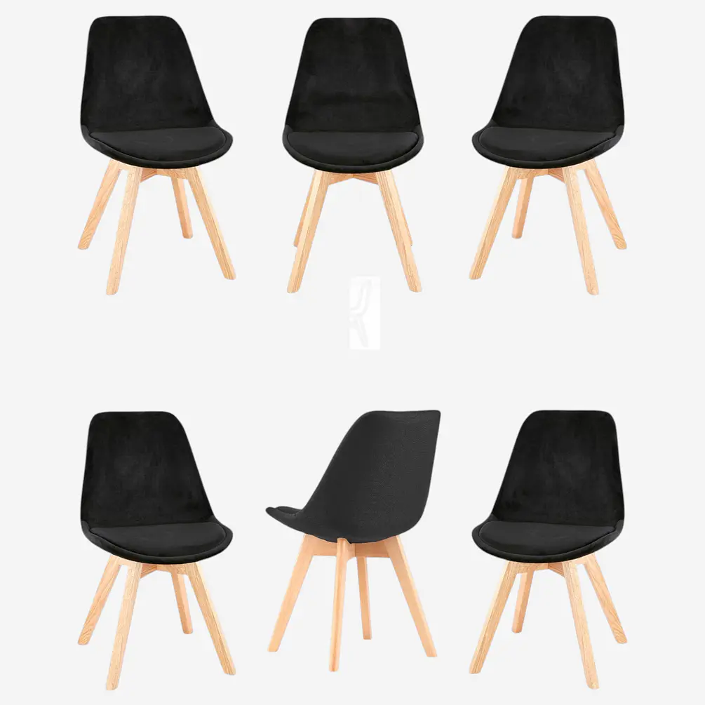 Pack 6 Silla Tulip Velvet 4