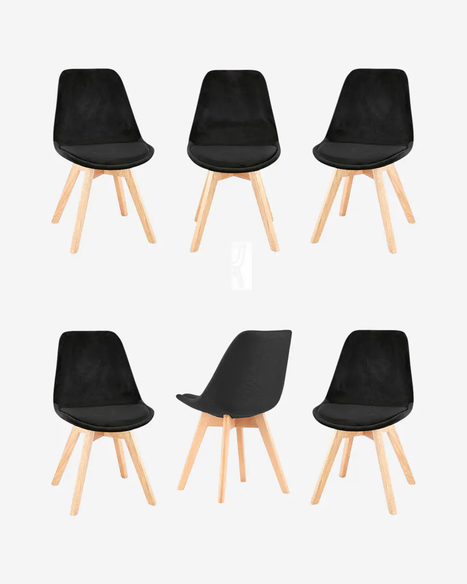 Pack 6 Silla Tulip Velvet 4