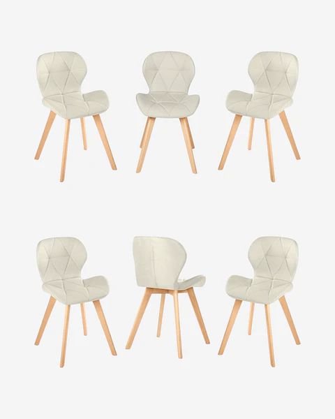 Pack 6 Sillas Radar Velvet