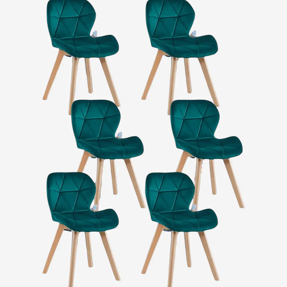 Pack 6 Sillas Radar Velvet 4