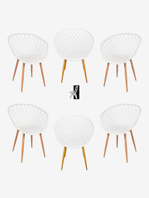 Pack 6 Sitiales Mesh