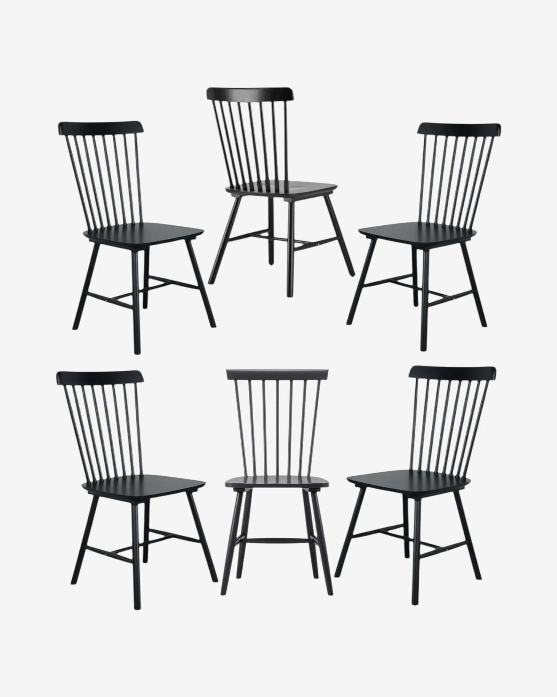 Pack 6 Sillas Windsor Madera 2