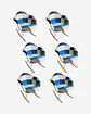 Pack 6 Sitiales Mecedoras Patchwork - Miniatura 3