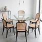 Comedor Redondo Vidrio 4 o 6 Sillas Lombardia – Mesa Madrid - Miniatura 3