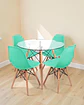 Comedor Redondo Vidrio Eames con Sillas Eames - Miniatura 3