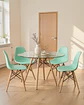 Comedor Redondo Vidrio Eames con Sillas Eames - Miniatura 4