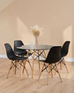 Comedor Redondo Vidrio Eames con Sillas Eames - Miniatura 6