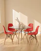 Comedor Redondo Vidrio Eames con Sillas Eames - Miniatura 7