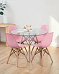Comedor Redondo Vidrio Eames con Sillas Eames - Miniatura 12