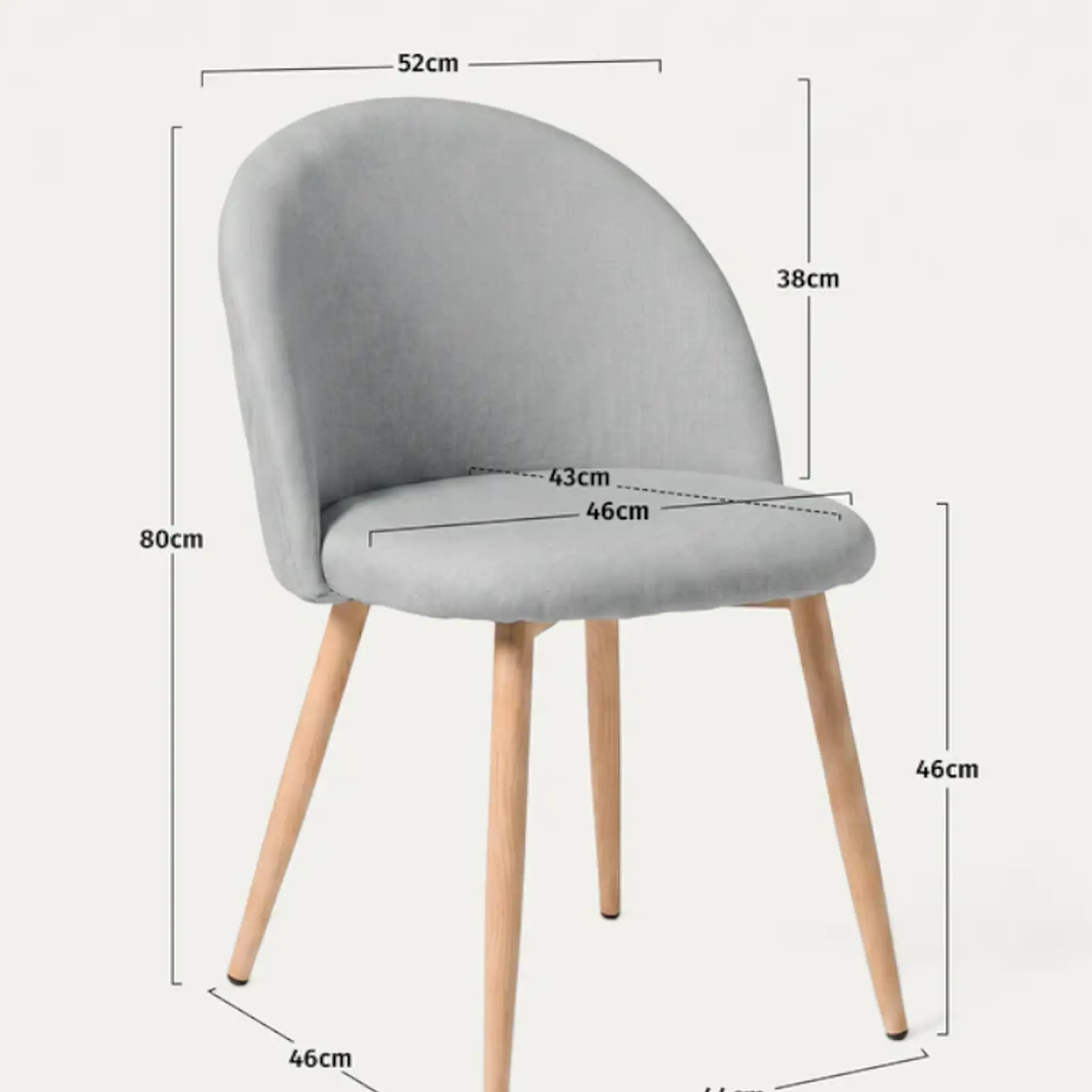 Silla Comedor Luxury Lino Tapizada 8