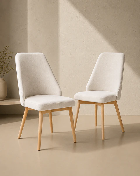  Pack 2 Sillas Comedor Lena Lino 