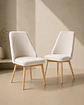  Pack 2 Sillas Comedor Lena Lino  - Miniatura 1