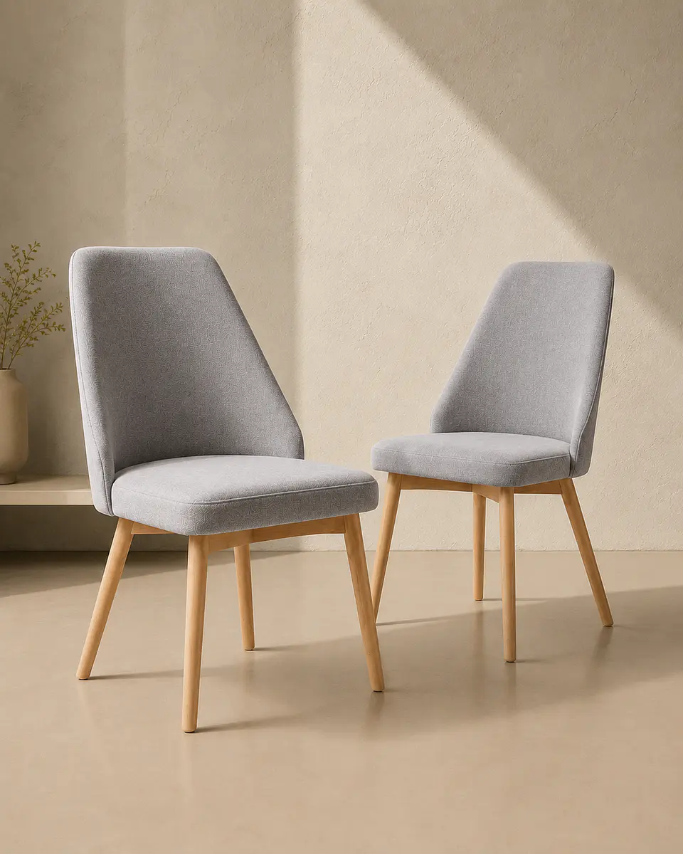  Pack 2 Sillas Comedor Lena Lino  2