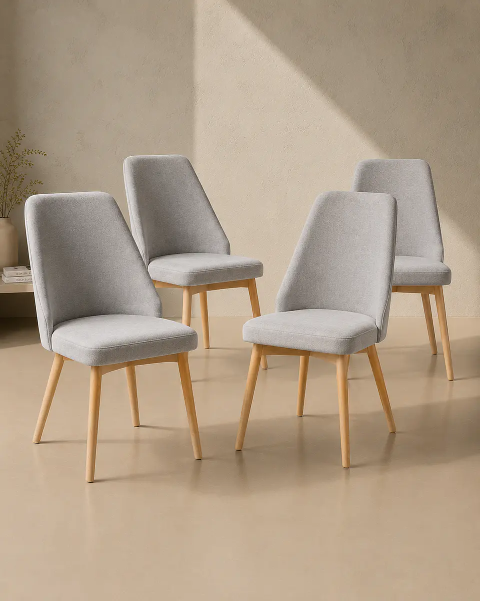  Pack 4 Sillas Comedor Lena Lino 1