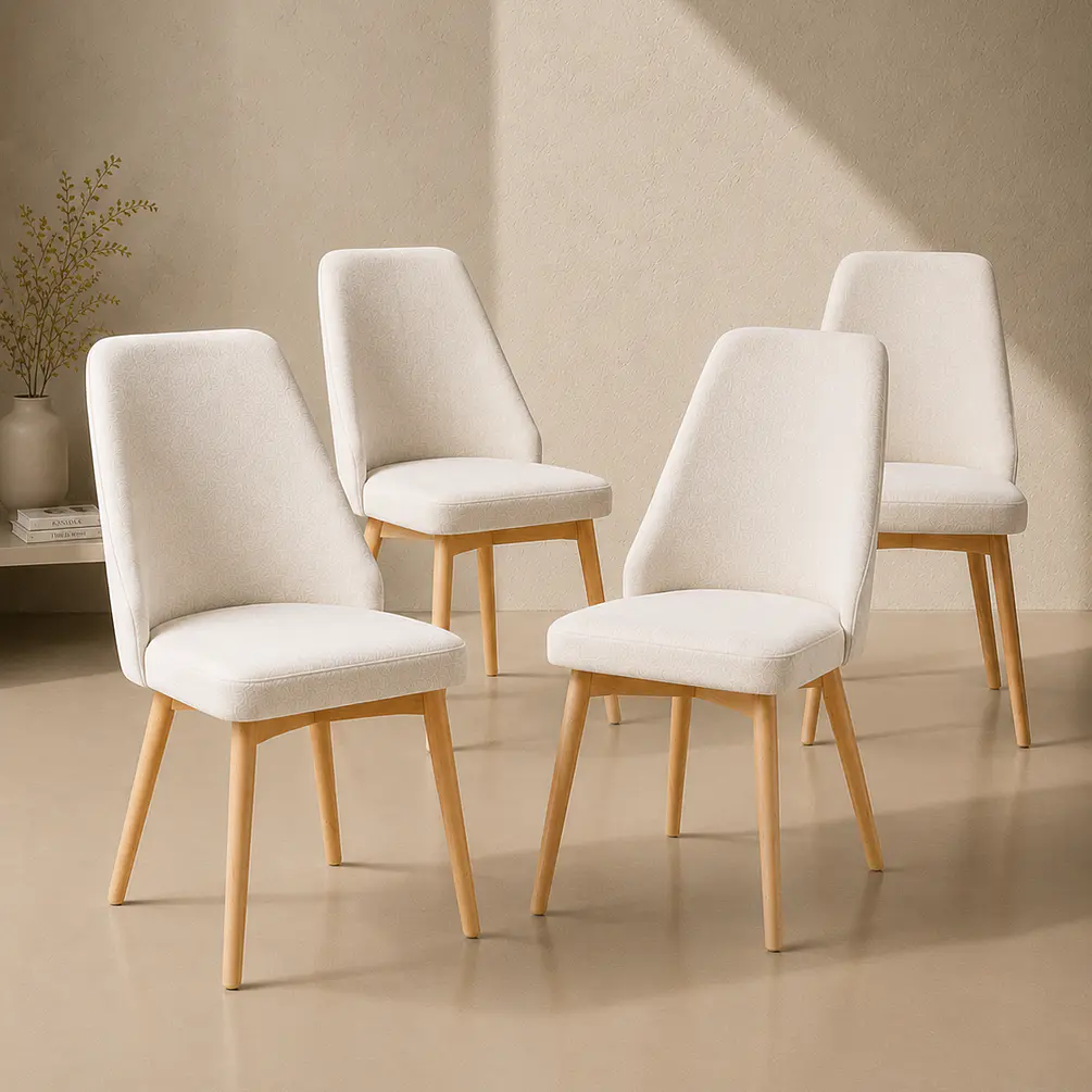  Pack 4 Sillas Comedor Lena Lino 2