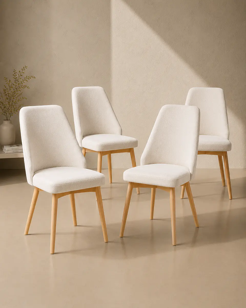  Pack 4 Sillas Comedor Lena Lino 2