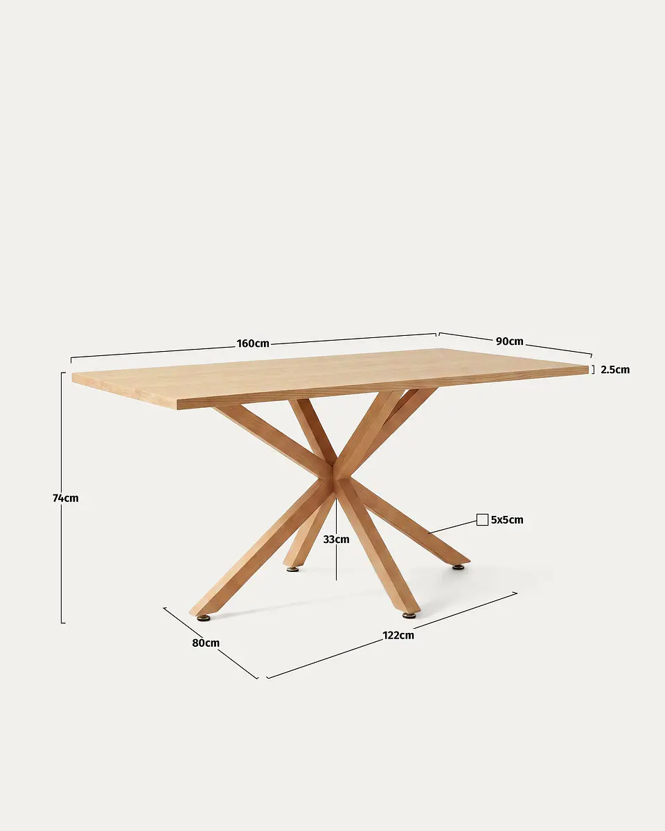 Comedor Rectangular Madrid Madera con Sillas Breuer 8