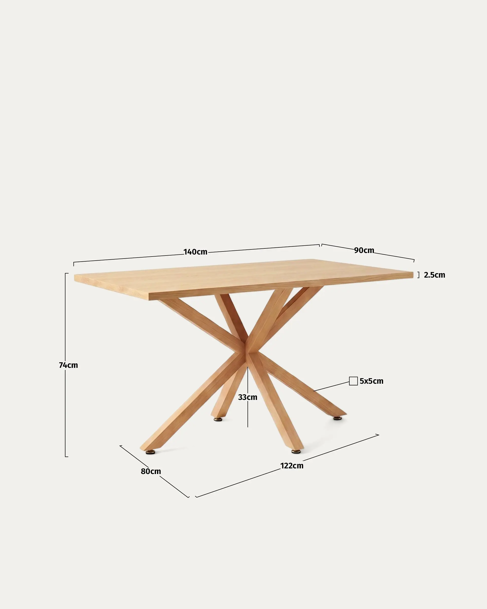 Comedor Rectangular Madrid Madera con Sillas Breuer 9