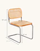 Pack 2 Sillas Breuer Madera y Ratan - Miniatura 5